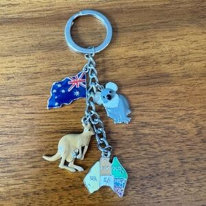 Australia‎ Keychain – Flag, Koala, Kangaroo & Map